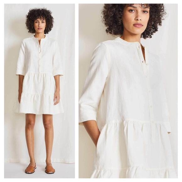 Apiece Apart Maurino Drop Waist Dress Size Small - Picture 14 of 14